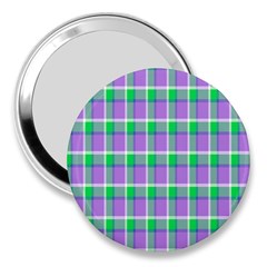 Checks 3  Handbag Mirrors by Sparkle