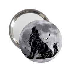 Lobo-lunar 2 25  Handbag Mirrors by mundodeoniro