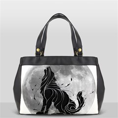 Lobo-lunar Oversize Office Handbag (2 Sides) by mundodeoniro