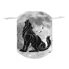 Lobo-lunar Lightweight Drawstring Pouch (l) by mundodeoniro