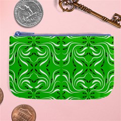 Floral Folk Damask Pattern  Large Coin Purse by Eskimos