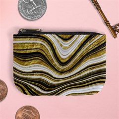 Gold Glitter Marble Background 2 Mini Coin Purse by befabulous