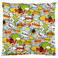 Comic Pow Bamm Boom Poof Wtf Pattern 1 Standard Flano Cushion Case (two Sides) by EDDArt