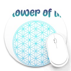 Flower Of Life  Round Mousepads by tony4urban