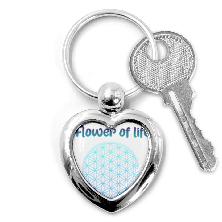 Flower Of Life  Key Chain (Heart)