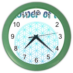 Flower Of Life  Color Wall Clock by tony4urban