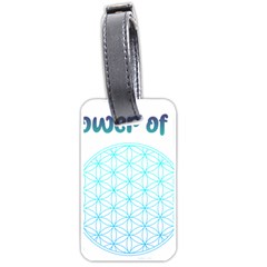 Flower Of Life  Luggage Tag (one Side) by tony4urban