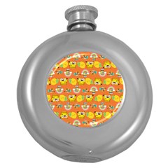 Minionspattern Round Hip Flask (5 Oz) by Sparkle