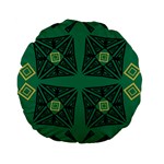 Abstract pattern geometric backgrounds   Standard 15  Premium Flano Round Cushions Back