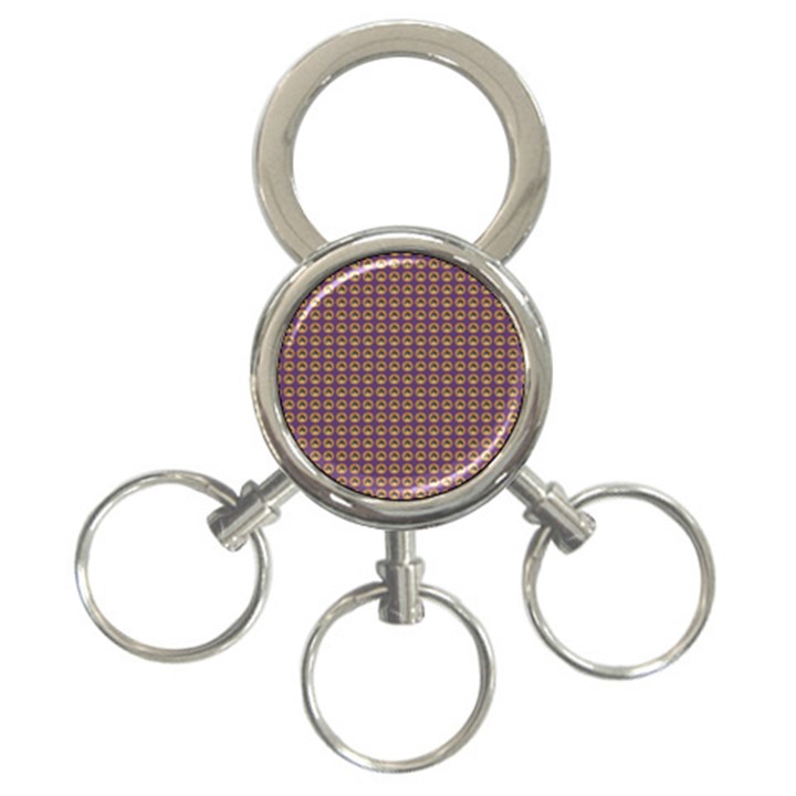 Olimedpurp 3-Ring Key Chain