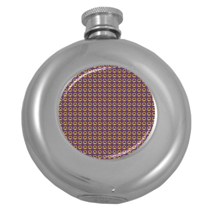 Olimedpurp Round Hip Flask (5 oz)