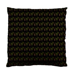 Fern Pattern 2 Black Standard Cushion Case (one Side) by violetheavensky