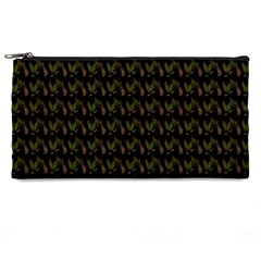 Fern Pattern 2 Black Pencil Case by violetheavensky