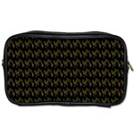 Fern Pattern 2 Black Toiletries Bag (Two Sides) Front