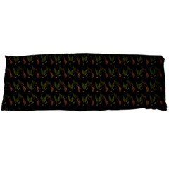 Fern Pattern 2 Black Body Pillow Case Dakimakura (two Sides) by violetheavensky