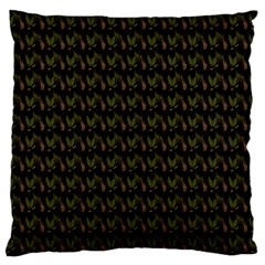 Fern Pattern 2 Black Standard Flano Cushion Case (one Side) by violetheavensky