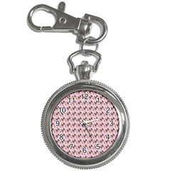 Fern Pattern 2 Pink Key Chain Watches by violetheavensky