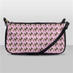 Fern Pattern 2 Pink Shoulder Clutch Bag Front