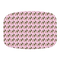 Fern Pattern 2 Pink Mini Square Pill Box by violetheavensky