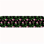 Pink Carnation Black Large Bar Mats 32 x8.5  Bar Mat