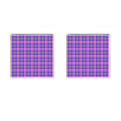 Tartan Purple Cufflinks (square) by tartantotartanspink2