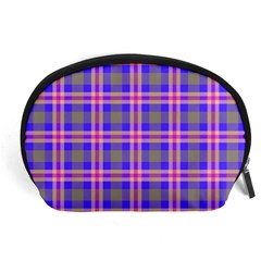 Tartan Purple Accessory Pouch (large) by tartantotartanspink2