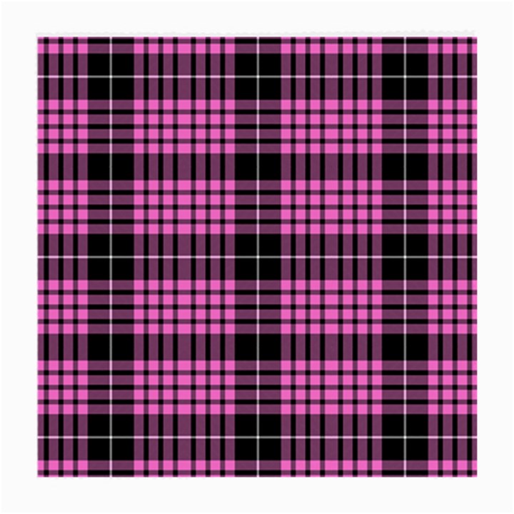 Pink Tartan 3 Medium Glasses Cloth (2 Sides)