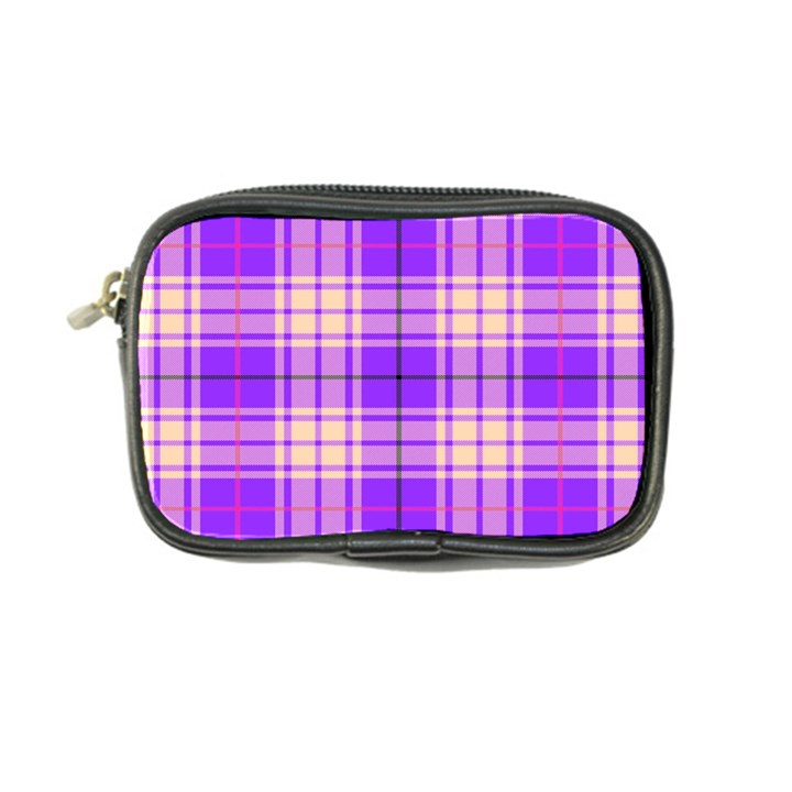 Pink Tartan 6 Coin Purse