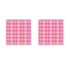 Pink Tartan 4 Cufflinks (square) by tartantotartanspink2