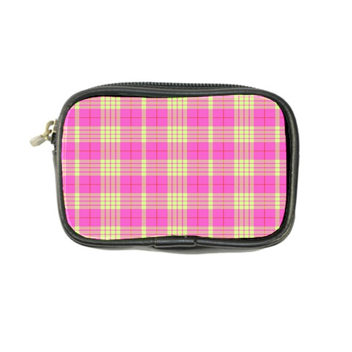 Pink Tartan 4 Coin Purse