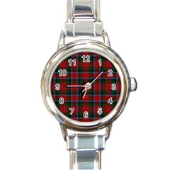 Macduff Tartan Round Italian Charm Watch by tartantotartansreddesign2