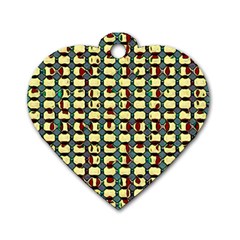 Justice Dog Tag Heart (one Sided)  by MijizaCreations