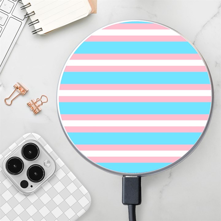 Trans Flag Stripes Wireless Charger