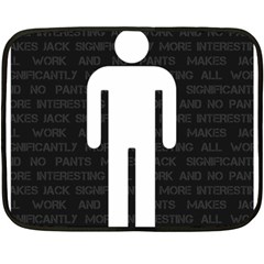 All Work And No Pants Makes Jack Significantly More Interesting Double Sided Fleece Blanket (mini)  by WetdryvacsLair