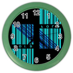 Folding For Science Color Wall Clock by WetdryvacsLair