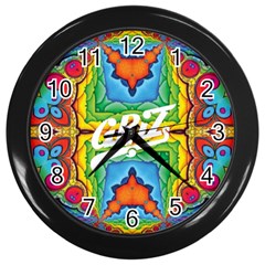 Img 17122021 183700 (4000 X 4000 Pixel) Wall Clock (black) by Drippycreamart