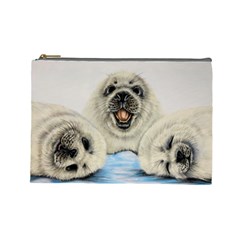 Seals Cosmetic Bag (large) by ArtByThree