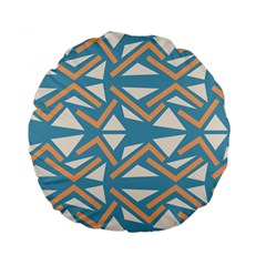 Abstract Geometric Design    Standard 15  Premium Flano Round Cushions by Eskimos