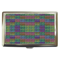 Paris Words Motif Colorful Pattern Cigarette Money Case by dflcprintsclothing