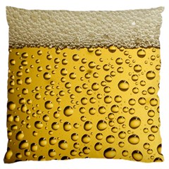 Beer Bubbles Large Cushion Case (one Side) by Wegoenart