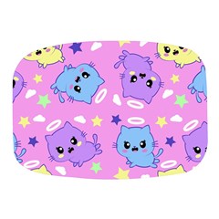 Seamless Pattern With Cute Kawaii Kittens Mini Square Pill Box by Jancukart