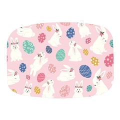 Cute Bunnies Easter Eggs Seamless Pattern Mini Square Pill Box by Jancukart