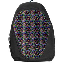 Seamless Prismatic Geometric Pattern With Background Backpack Bag by Jancukart