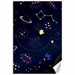 Cartoon-space-seamless-pattern-vectors Canvas 24  x 36  23.35 x34.74  Canvas - 1