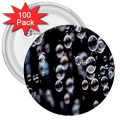 Bubble 3  Buttons (100 Pack)  by artworkshop