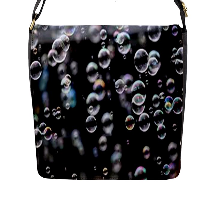 Bubble Flap Closure Messenger Bag (L)