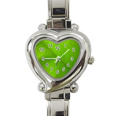 Banana Leaf Heart Italian Charm Watch by artworkshop