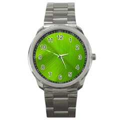 Banana Leaf Sport Metal Watch by artworkshop