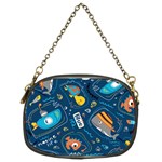 Seamless-pattern-vector-submarine-with-sea-animals-cartoon Chain Purse (Two Sides) Front