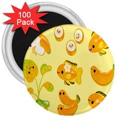 Banana Cichlid 3  Magnets (100 Pack) by artworkshop